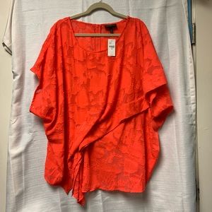 NWT Lane Bryant Top w/ Zipper Back